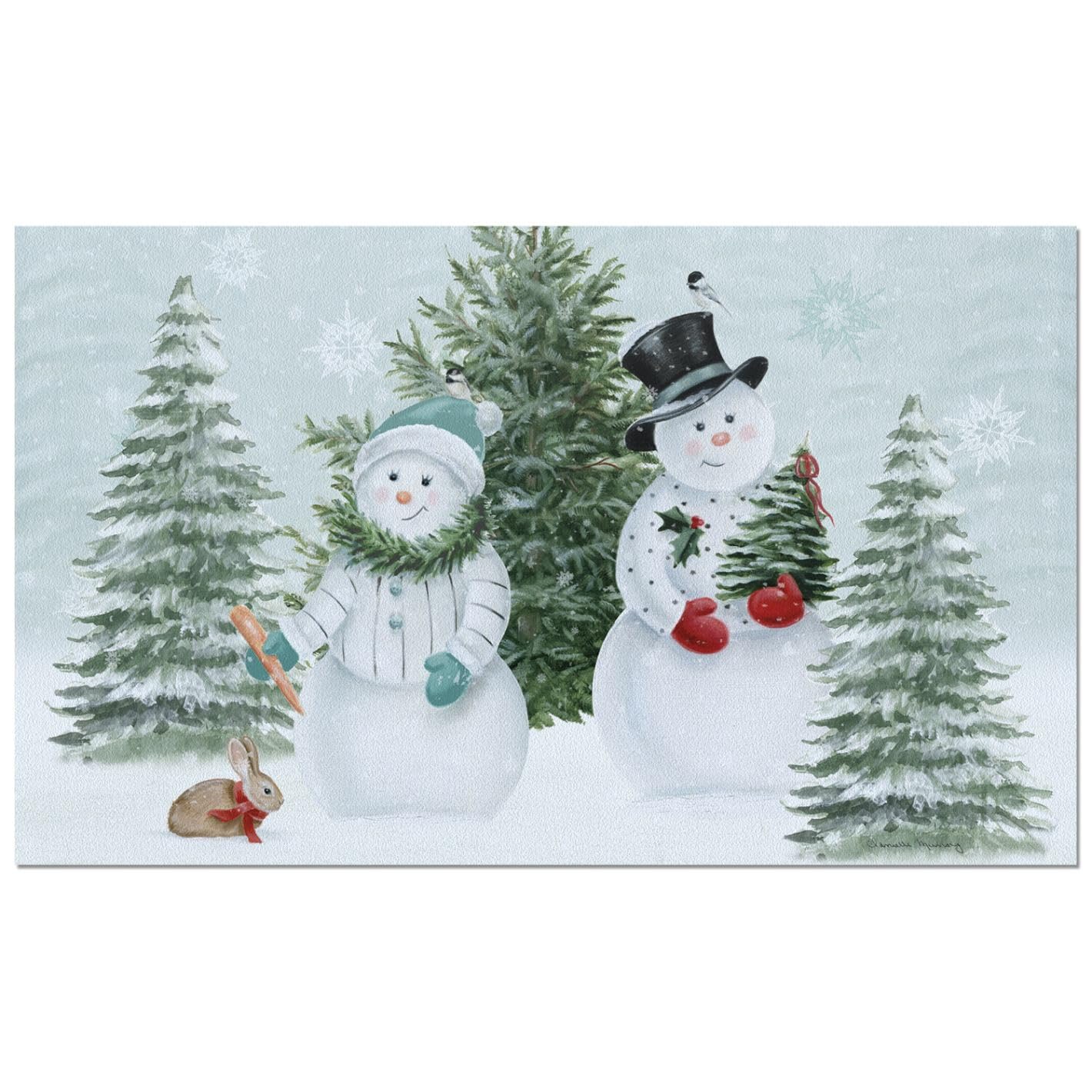 Counterart Snow & Co Indoor/Outdoor Entryway Floor Mat Manufactured in the USA 29.5" by 17.75"