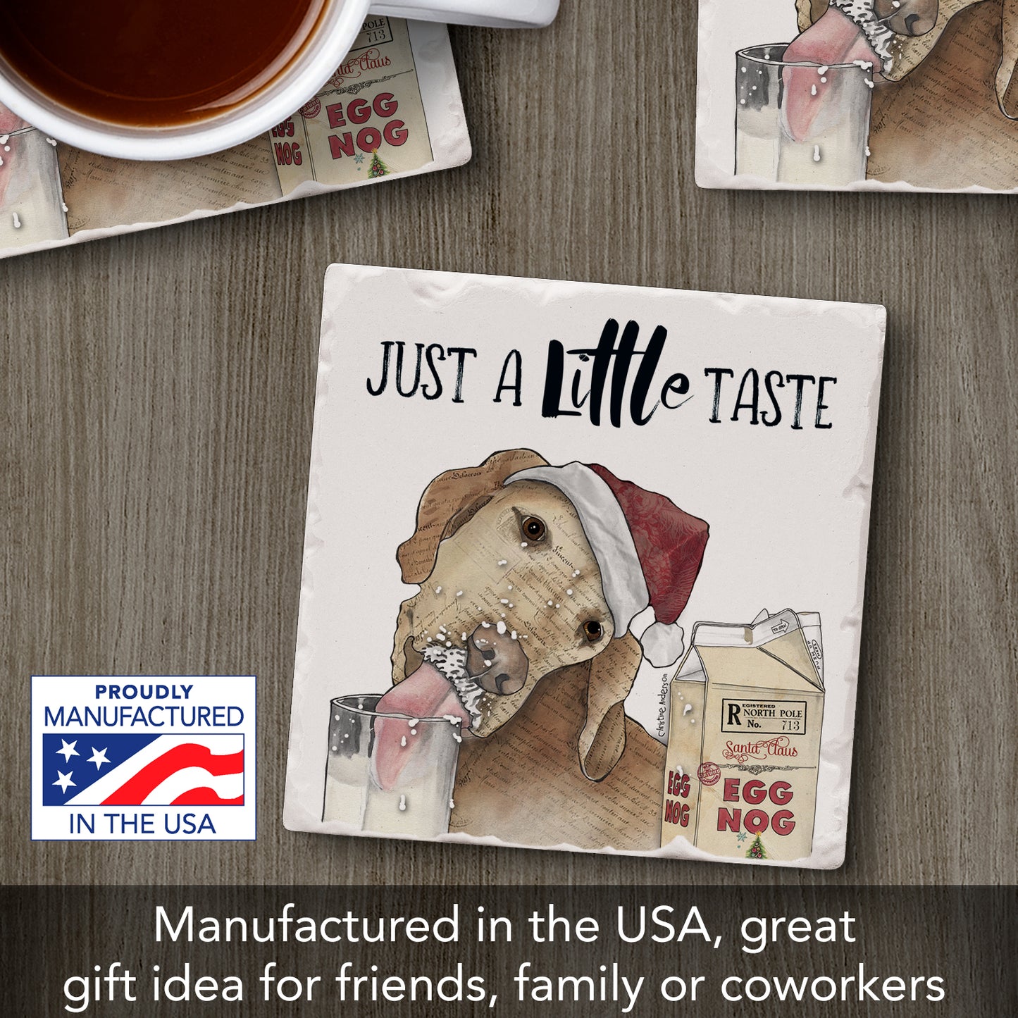 Thirstystone Little Taste Single Tumbled Tile Coaster Manufactured in The USA Adorable, Create Your Own Collection