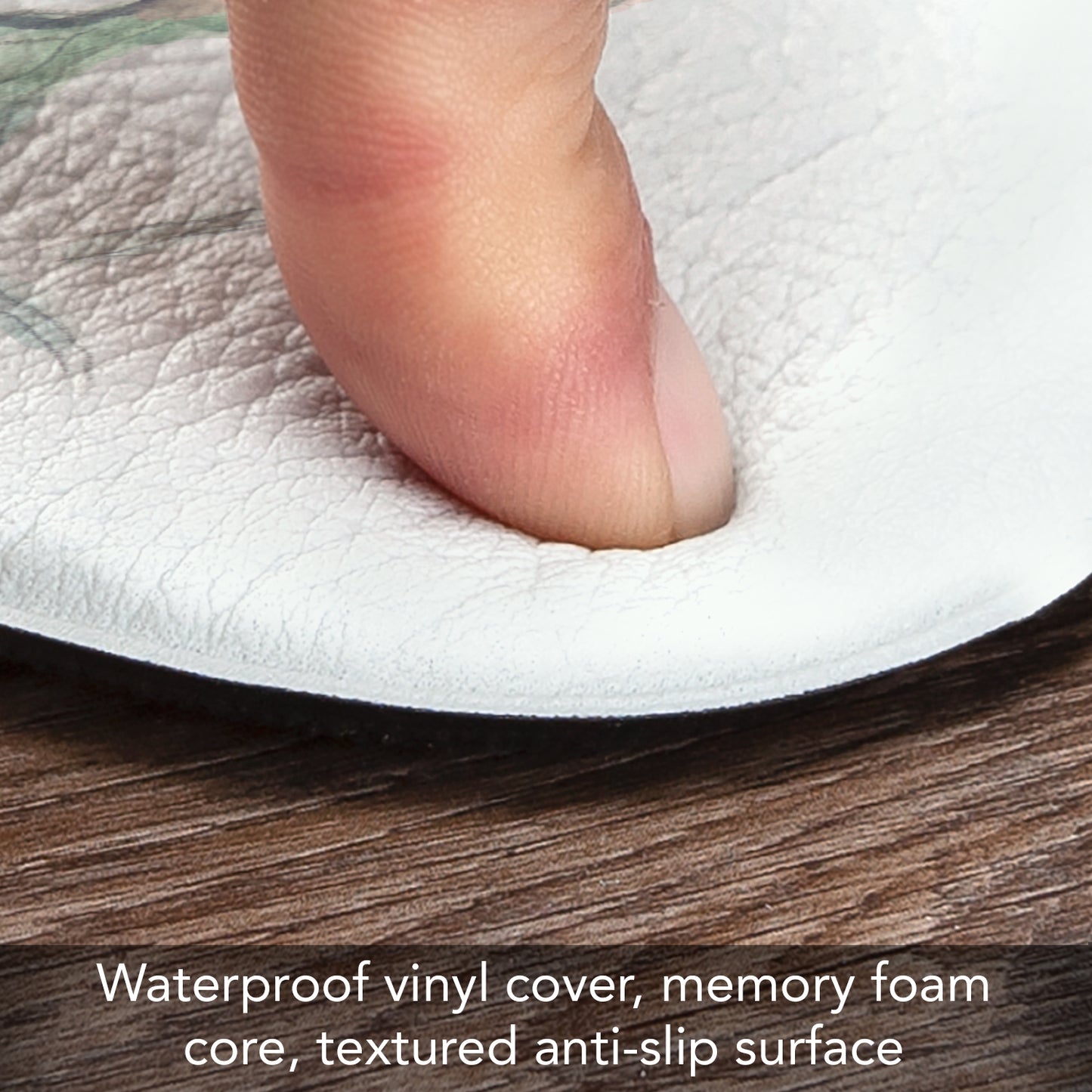 Counterart Ocean Treasures 30” x 20” Decorative Vinyl Comfort Floor Mat, Manufactured in The USA, Waterproof, Reduces Muscle Fatigue, Easily Wipes Clean