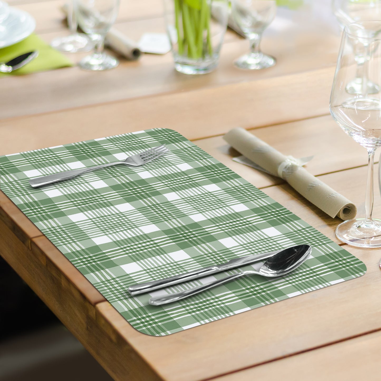 CounterArt Sunflower Splendor 4 Pack Reversible Easy Care Flexible Placemats Made in the USA