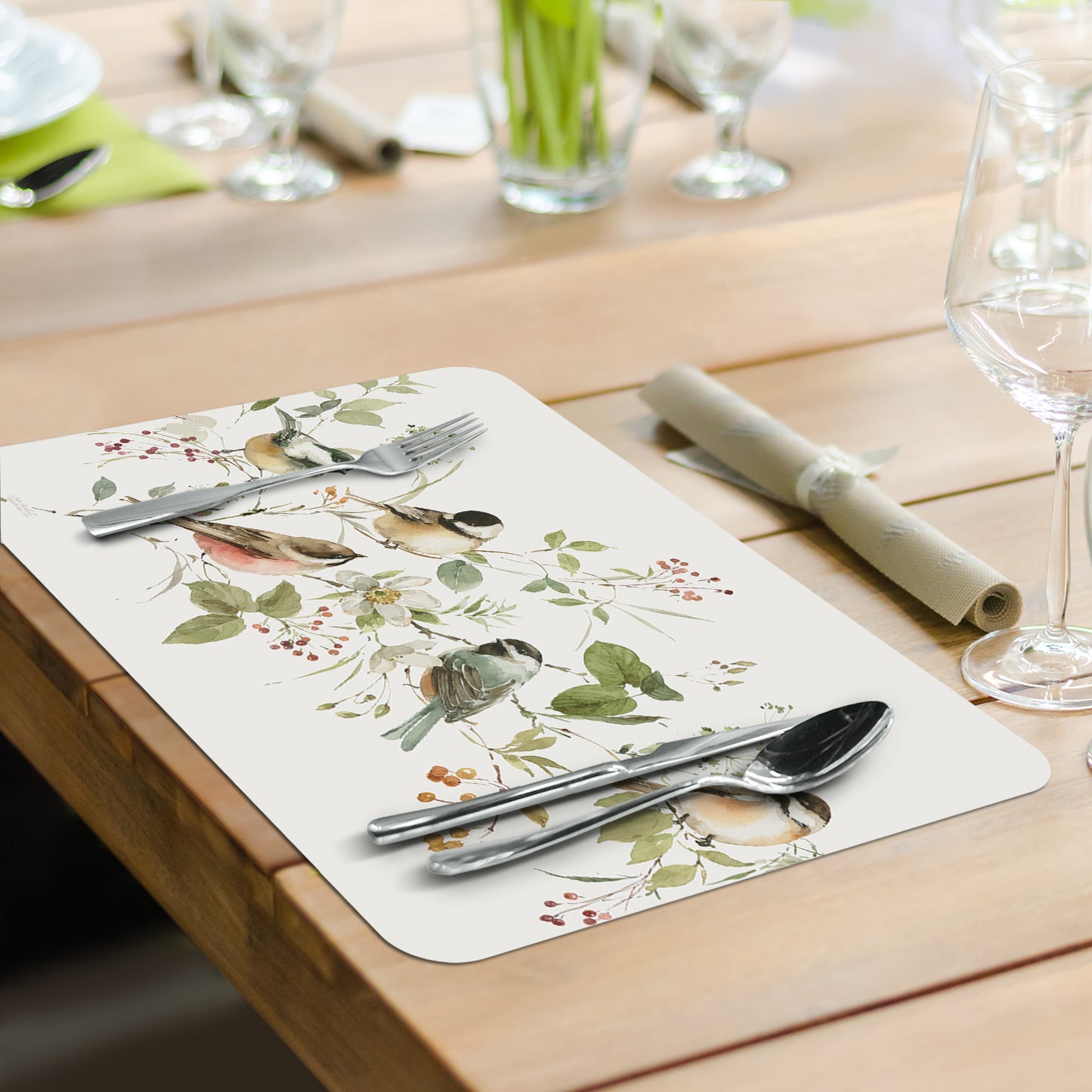 CounterArt Blessed by Nature 4 Pack Reversible Easy Care Flexible Placemats Made in the USA