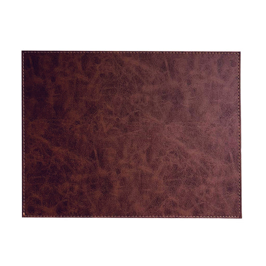 Luxurious Vegan Leather Placemats 4 Pack Look and Feel of Genuine Leather Infused with Copper