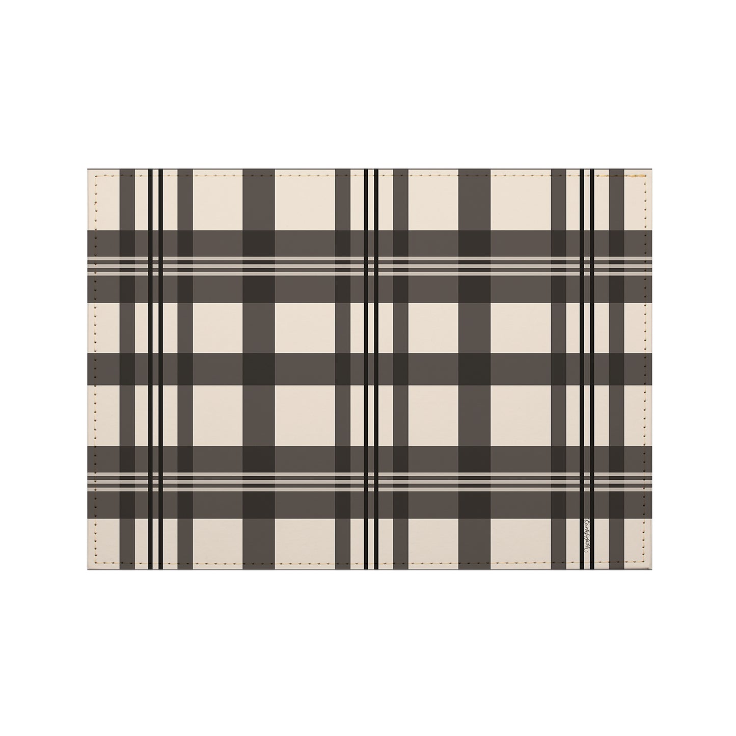 Lodge Look Luxurious Vegan Leather Placemats 4 Pack Look and Feel of Genuine Leather Infused with Copper