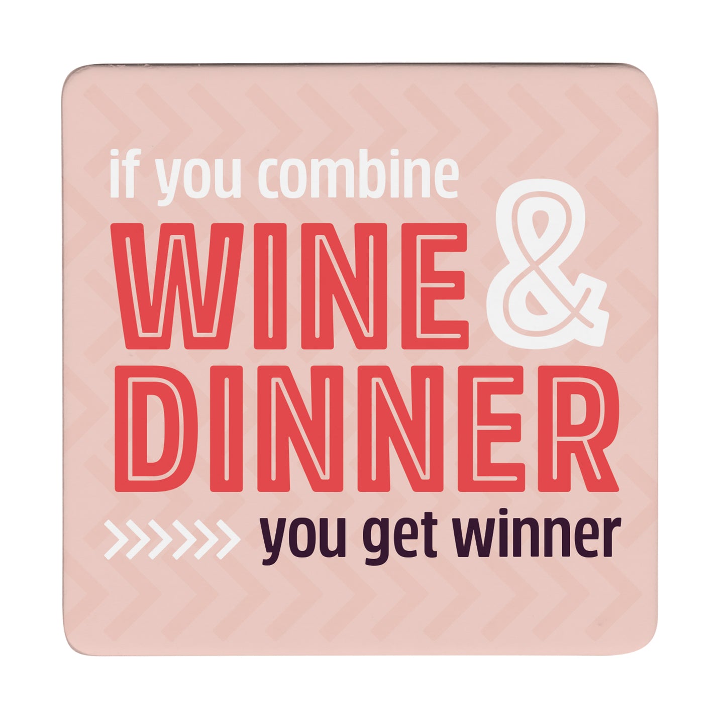 Thirstystone Wine & Dinner 12-Pack Cork Back Paper Bar Coasters Made in The USA Humourous Quotes Attractive Designs