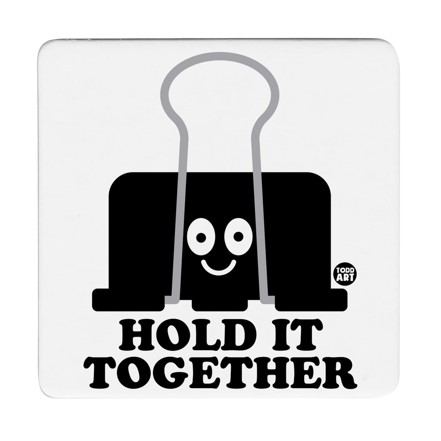 Thirstystone Hold It Together 12-Pack Cork Back Paper Bar Coasters Made in The USA Humourous Quotes Attractive Designs