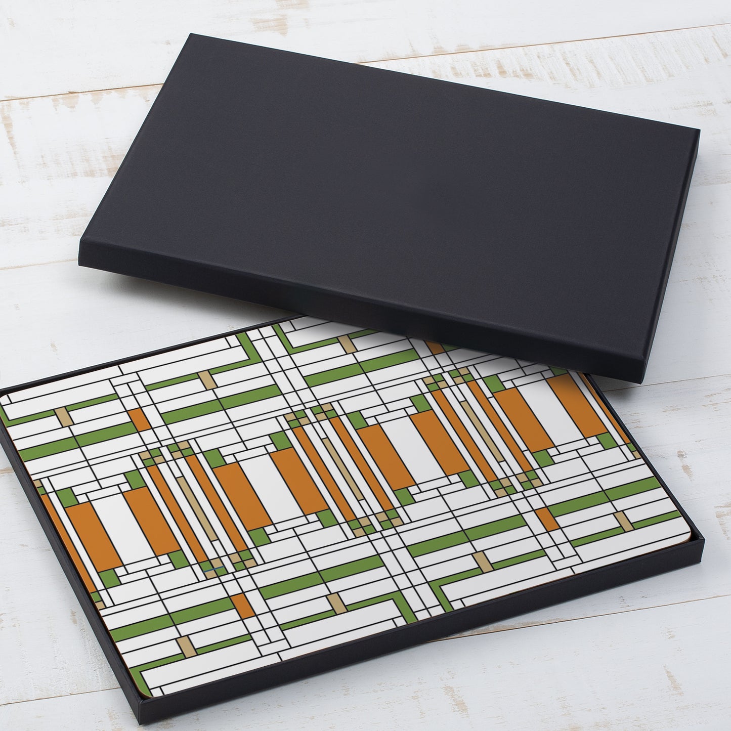 Oak Park Skylight by Frank Lloyd Wright Decorative Hardboard Placemat 4 Pack Manufactured in the USA
