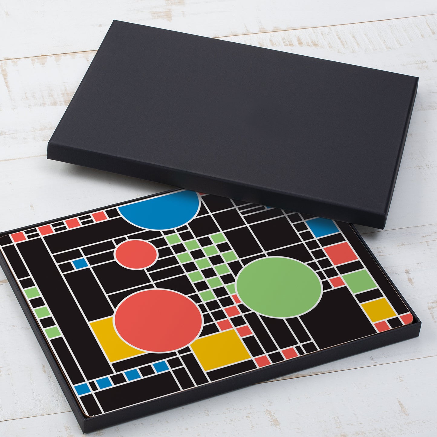Coonley Playhouse by Frank Lloyd Wright Decorative Hardboard Placemats 4 Pack Manufactured in the USA