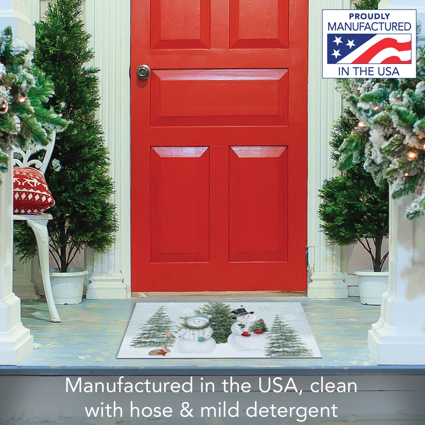 Counterart Snow & Co Indoor/Outdoor Entryway Floor Mat Manufactured in the USA 29.5" by 17.75"