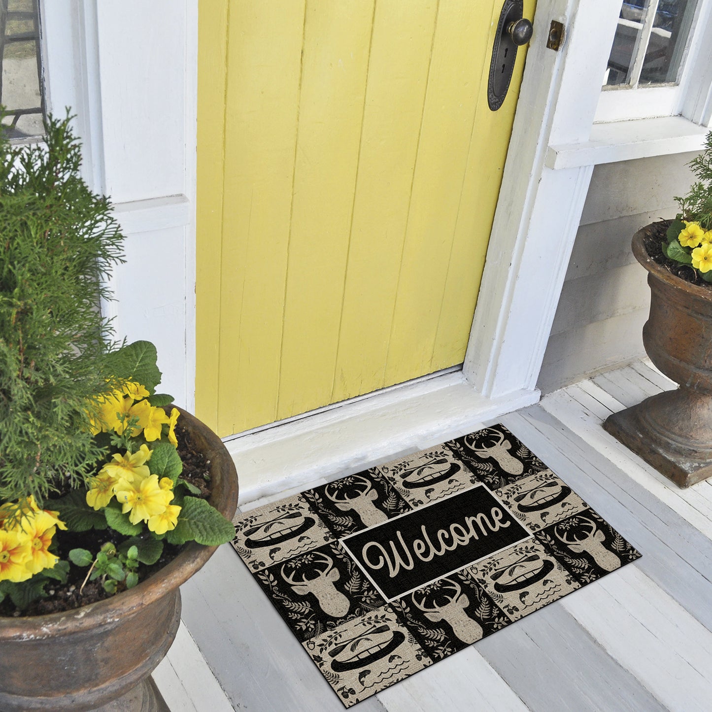 Counterart Lake Life Welcome Indoor/Outdoor Entryway Floor Mat Manufactured in the USA 29.5" by 17.75"