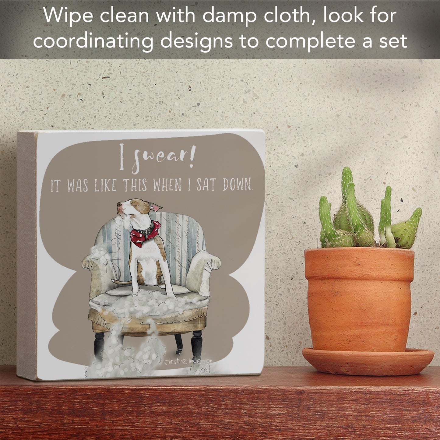 It Was Like This Freestanding Solid Wood Block Sign Made in the USA 3.75” Square