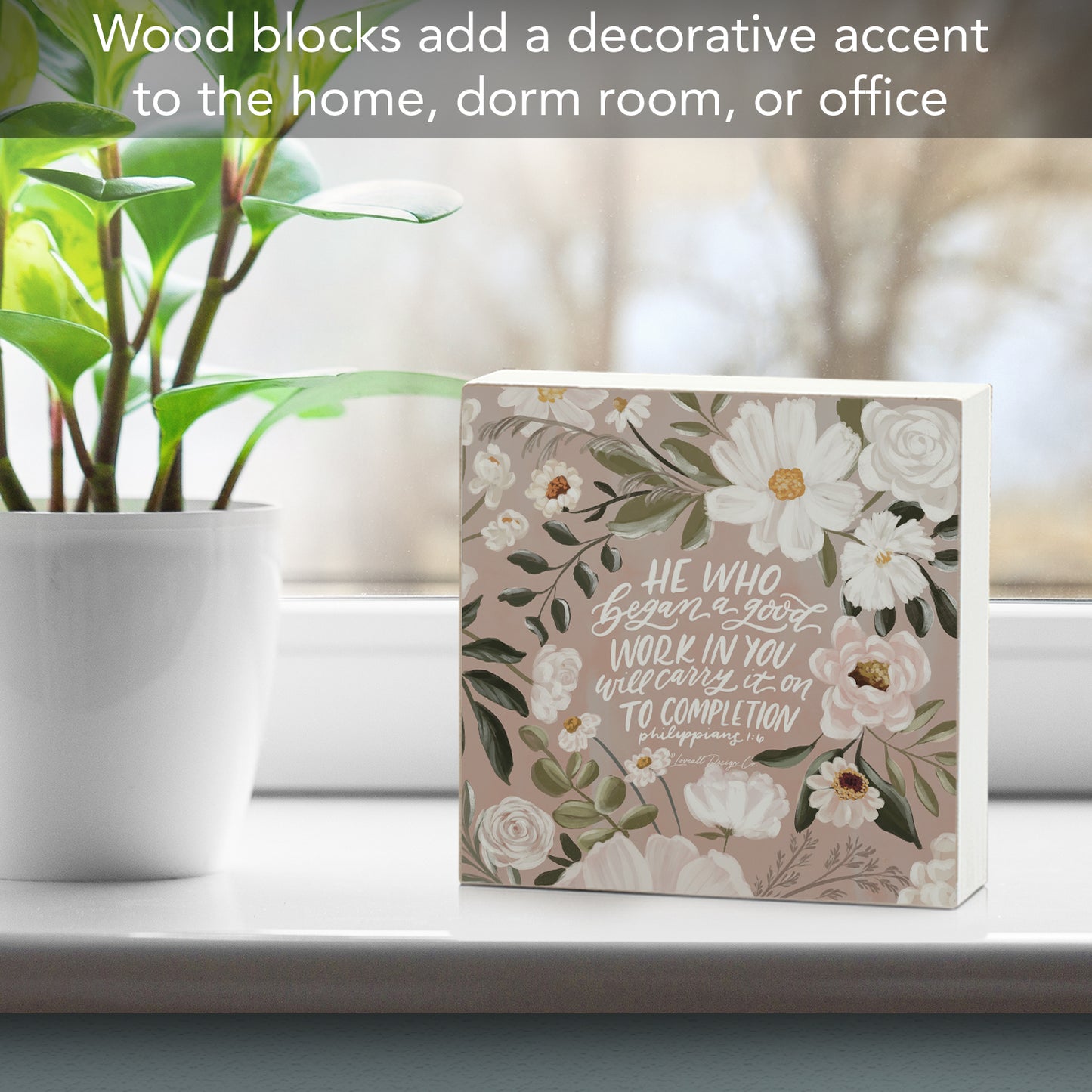 CounterArt Good Work Decorative Faith Driven Wooden Home Accent Sign for Desk Mantle or Shelf Made in the USA