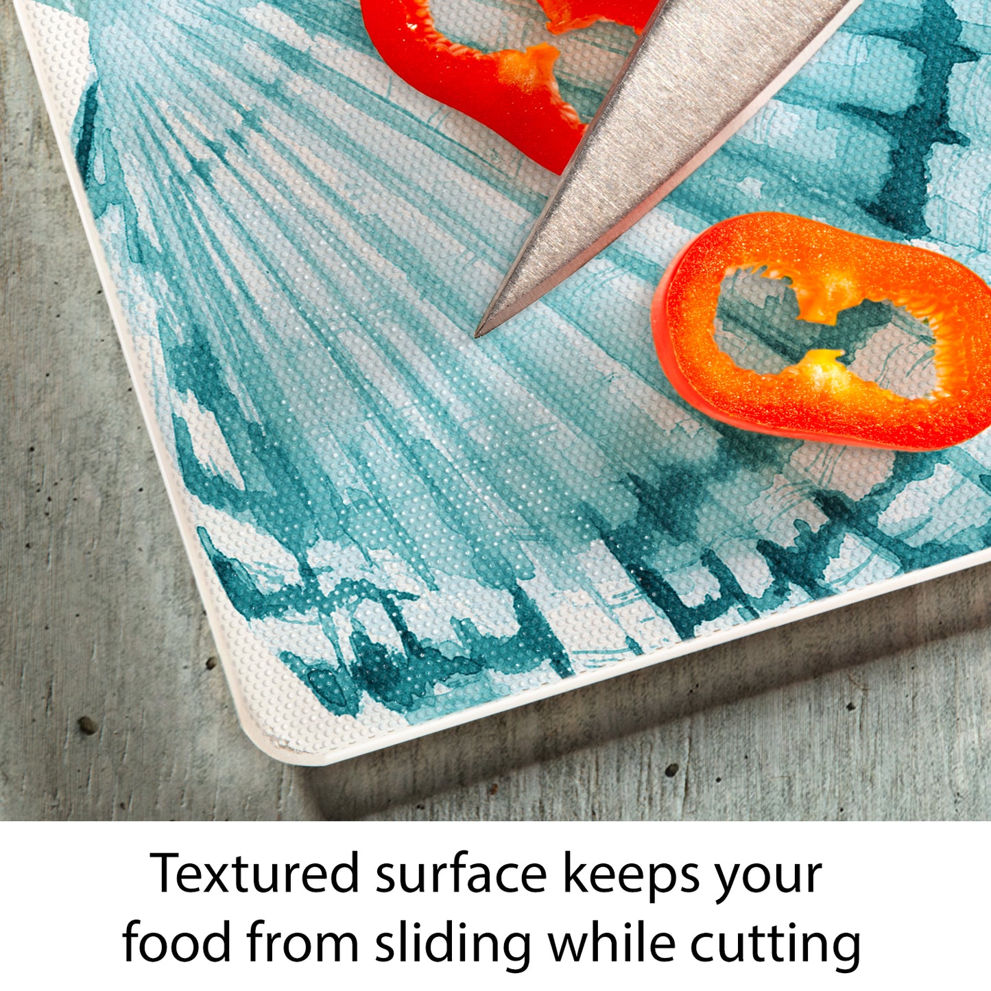 CounterArt Coral Life 3mm Tempered Glass Cutting Board 15” x 12” Manufactured in the USA