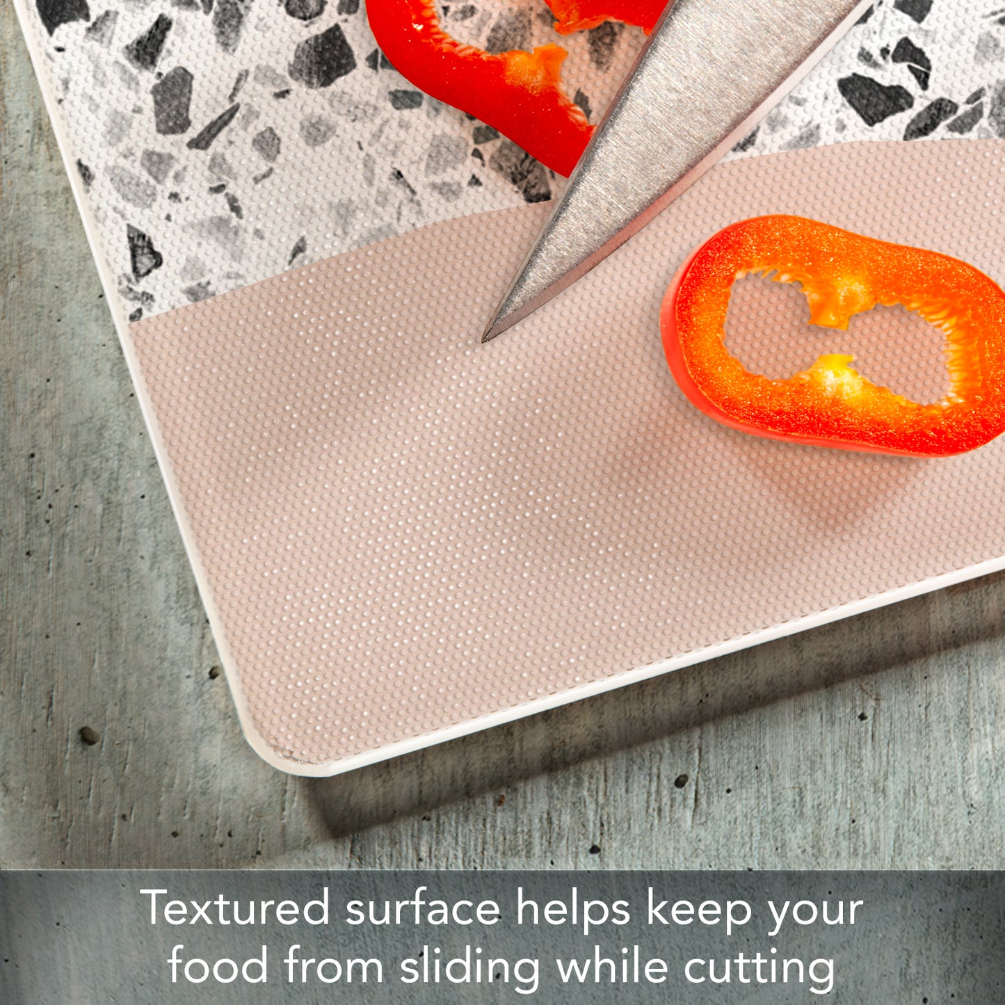 CounterArt Terrazzo Sunrise 3mm Tempered Glass Cutting Board 15” x 12” Manufactured in the USA