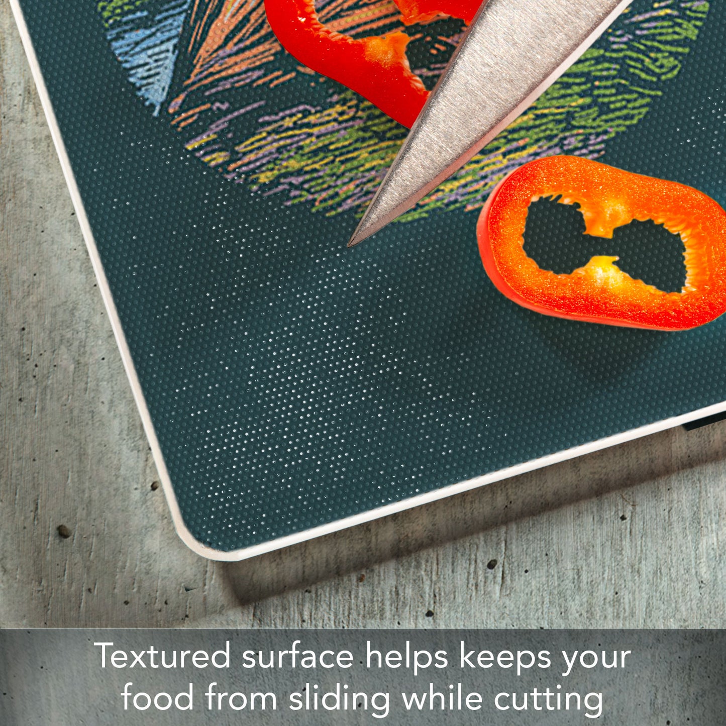 CounterArt Explore 3mm Tempered Glass Cutting Board Manufactured in the USA 15" x 12"