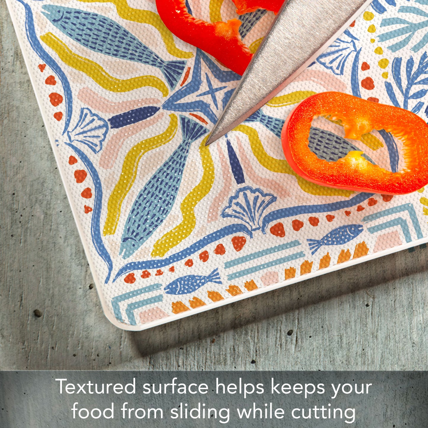 CounterArt Suncoast Tile 3mm Tempered Glass Cutting Board 15" x 12"