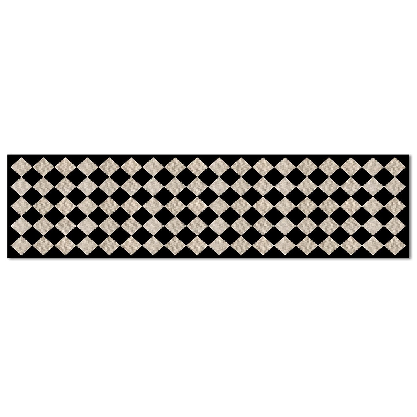 Highland Home Diamonds Deco-Floormat, Decorative Mat, Designer Rug, Waterproof, Low Profile, Eco-Friendly Non Slip, Made in The USA