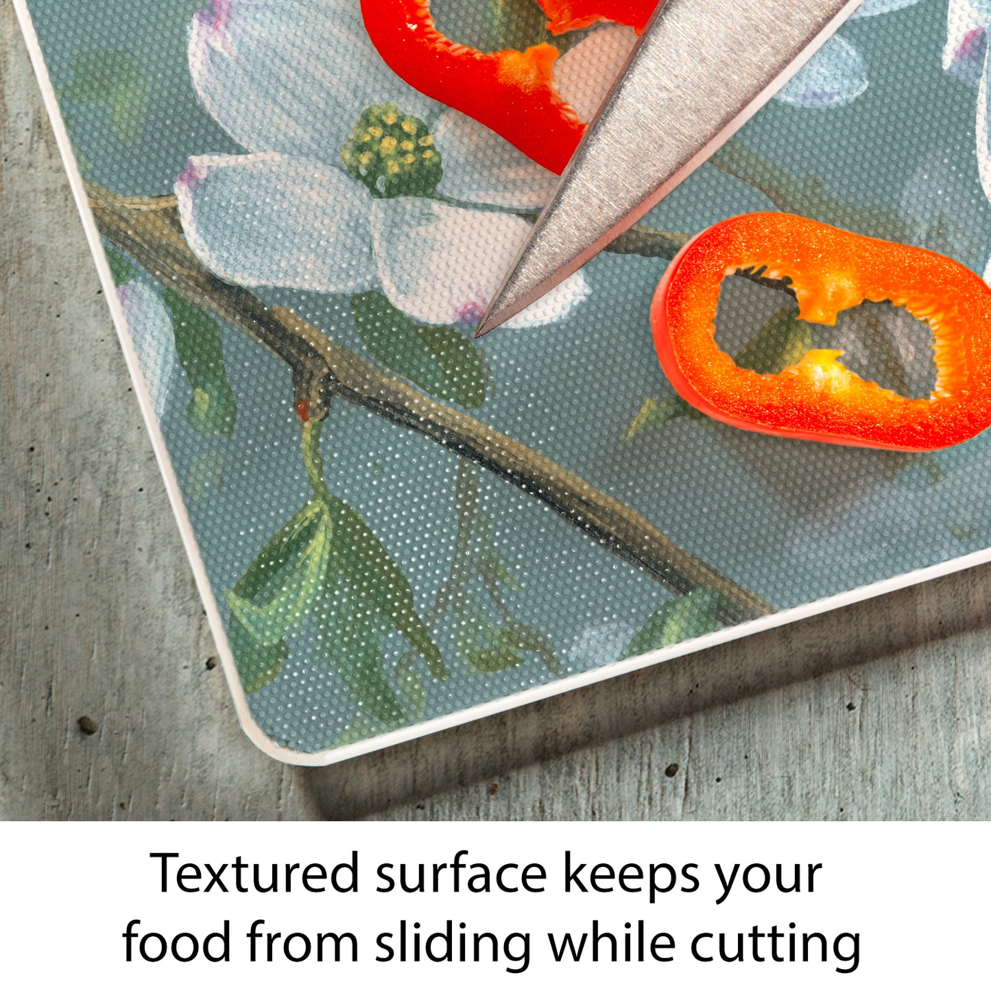 CounterArt Beautiful Songbirds Cardinal 3mm Tempered Glass Cutting Board 15” x 12” Manufactured in the USA