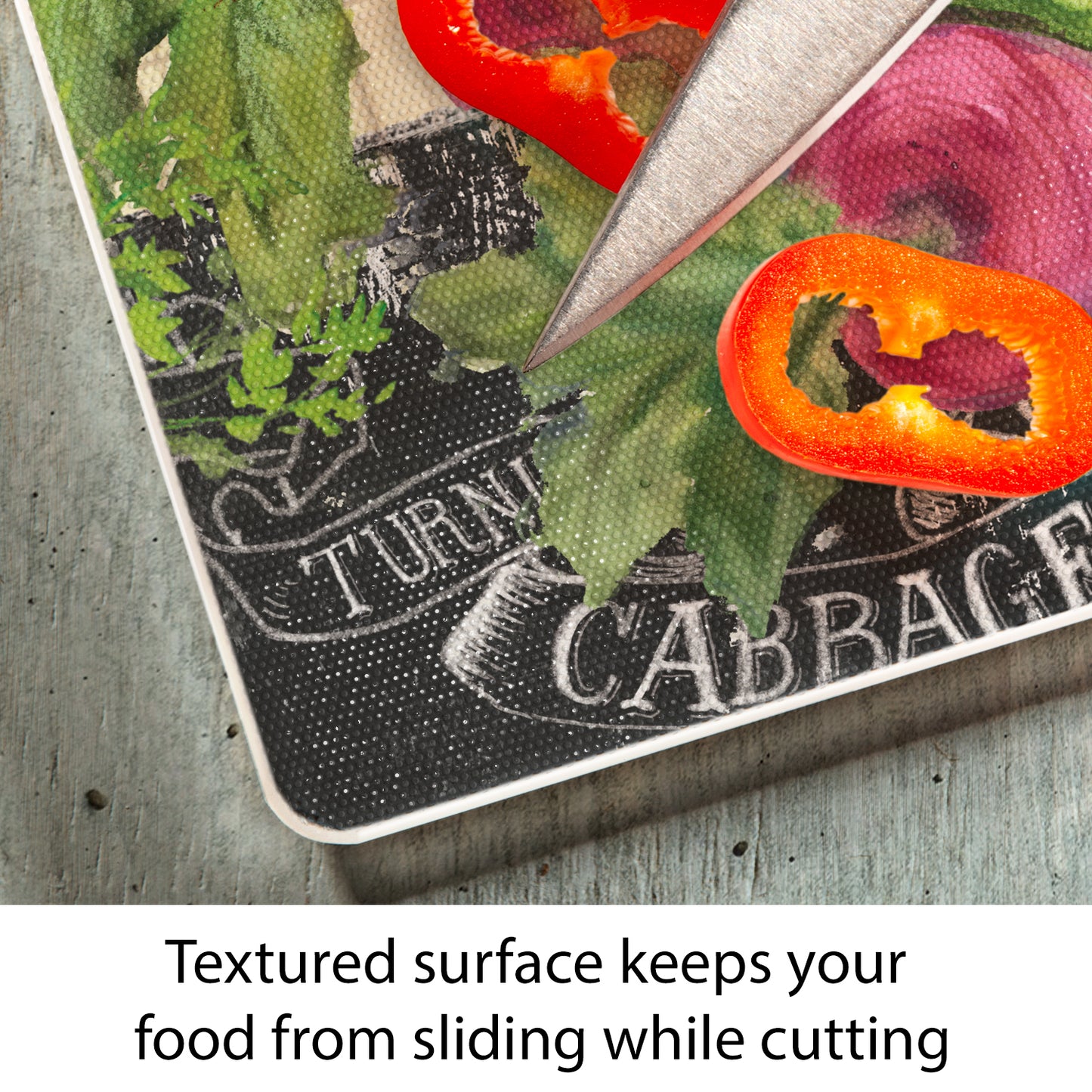 CounterArt Our Farm 3mm Tempered Glass Cutting Board 15” x 12” Manufactured in the USA