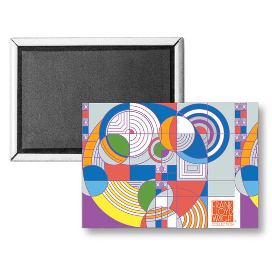 Frank Lloyd Wright's Hoffman Rug Design Decorative Magnet Manufactured in the USA 3.5” x 2.5”