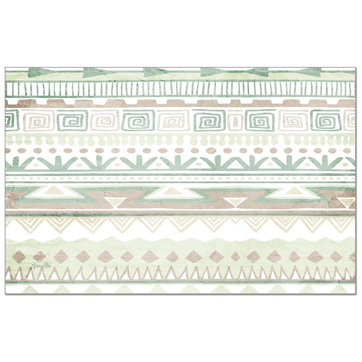 CounterArt Southwest Watercolor 24 Premium Paper Placemats Made in The USA 17" x 11"