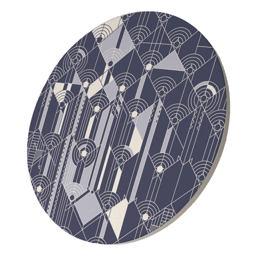 Frank Lloyd Wright April Showers Design 8" Round Stone Trivet Manufactured in the USA