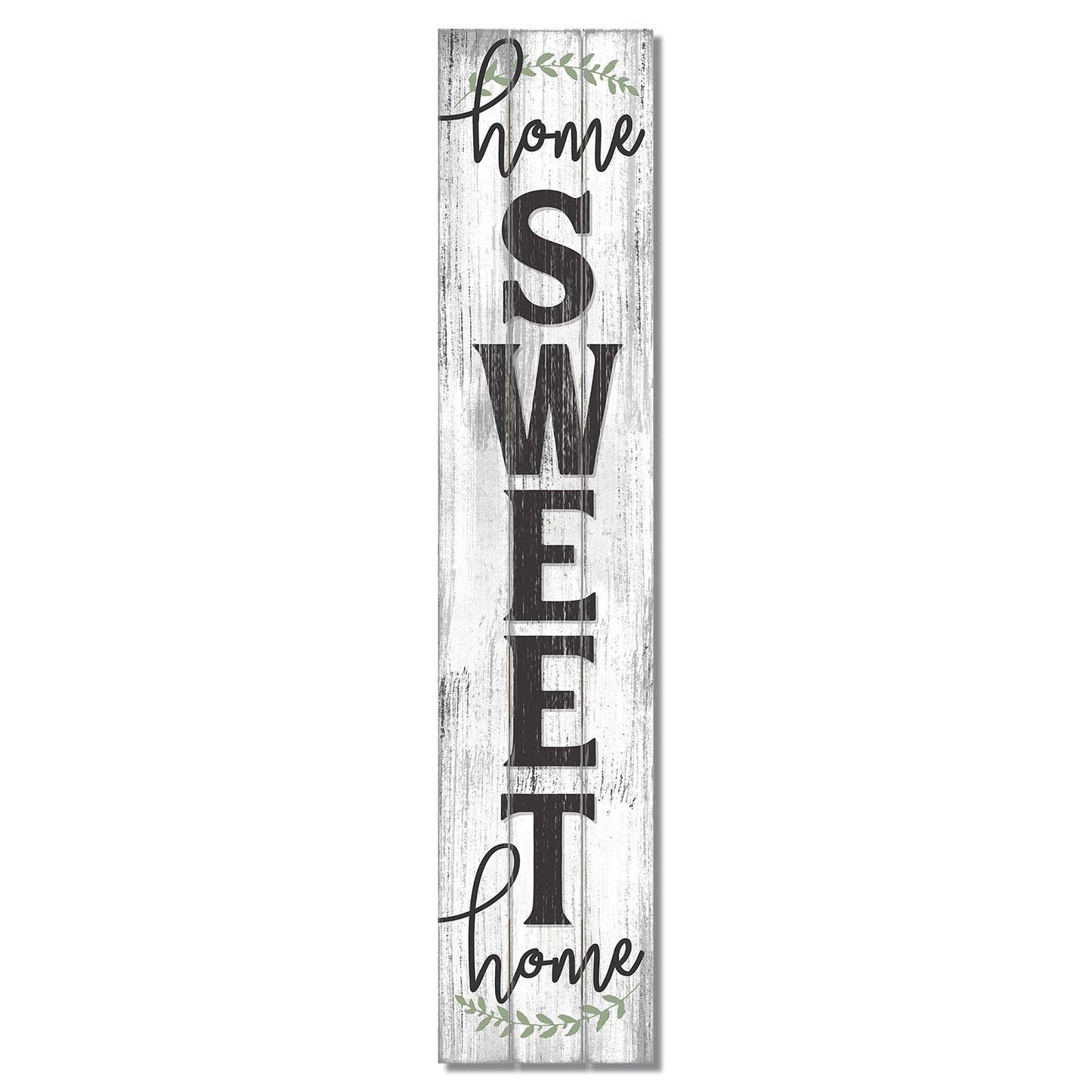 Highland "Home Sweet Home" Vertical Decorative Indoor/Outdoor Pallet Wood Sign 36" by 7.5" Made in the USA