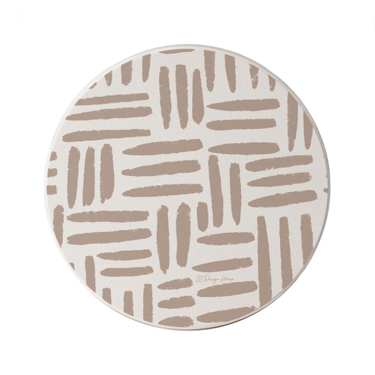 Thirstystone Mocha Madness Round Absorbent Stone Coaster with Protective Cork Backing Manufactured in The USA 4" Diameter