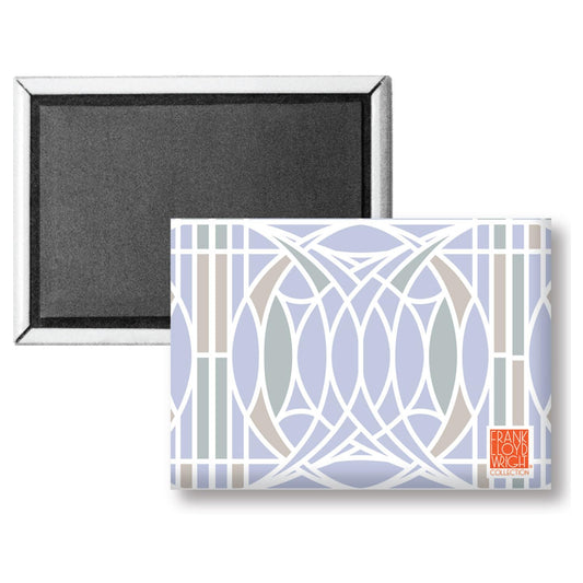 Frank Lloyd Wright's Blossom Architectural Design on Magnet Manufactured in the USA 3.5” x 2.5”
