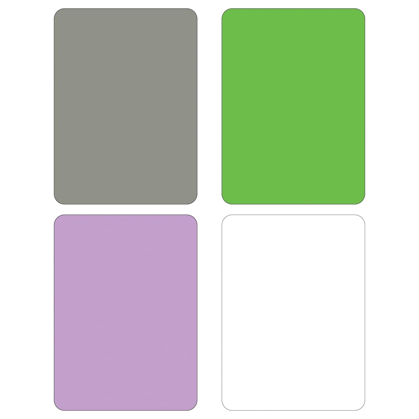 Cut N’ Funnel Mojito 4 Pack Thick Multicolor Plastic Cutting Board Mats Made in the USA BPA & PVC Free Plastic Mat Measures 10” x 8”