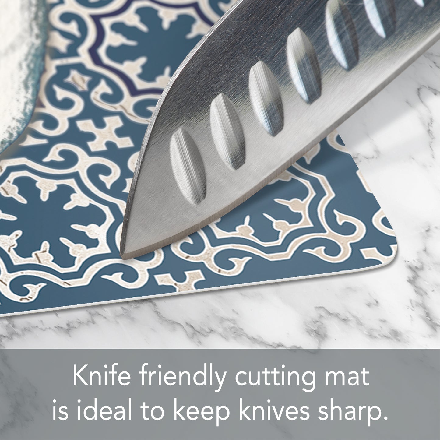 Cut N' Funnel Tide Pool Shells Designer Flexible Plastic Cutting Board Mat, 15" x 11.5", Made in the USA, Decorative, Flexible, Easy to Clean