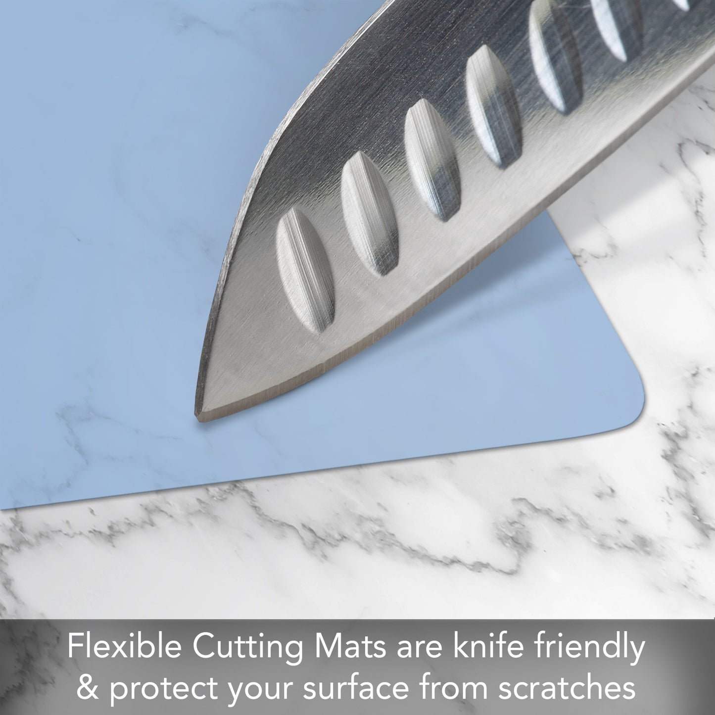 Cut N' Funnel Flexible Cutting Board Mats Set of 4, Assorted Color Coded, Made in the USA of BPA Free Food Grade Plastic, 11.5” x 15”