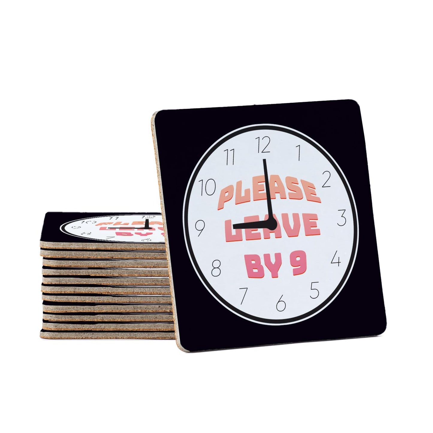 Thirstystone Leave by 12-Pack Cork Back Paper Bar Coasters Made in The USA Humourous Quotes Attractive Designs