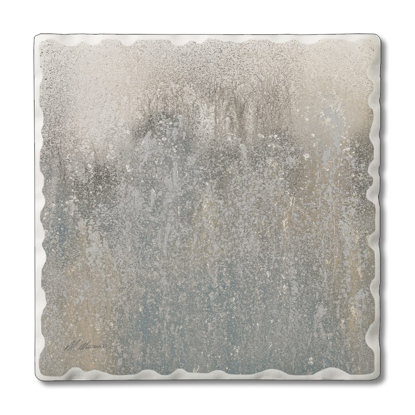 Thirstystone Soaring Dawn Single Tumbled Tile Stone Coaster with Protective Cork Backing Manufactured in The USA 4" Square, Colorful, Artistic, Easily Wipes Clean