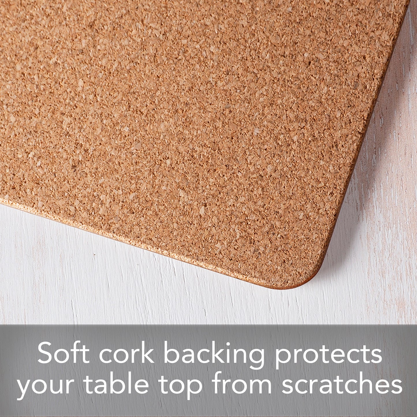 CounterArt Gilded Premium Decorative Hardboard Tabletop Placemats 4-Pack Manufactured in The USA Heat Tolerant and Easily Wipes Clean