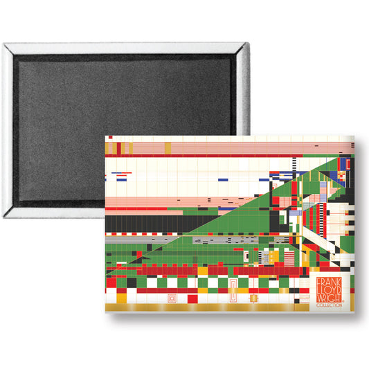 Frank Lloyd Wright's Hillside Curtain Decorative Magnet Manufactured in the USA