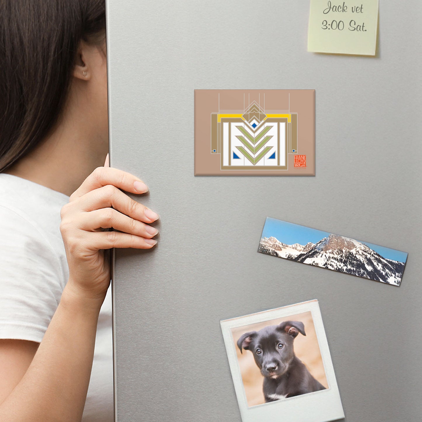 Meyer May Decorative Architectural Magnet Design by FLW Manufactured in The USA 3.5” x 2.5”