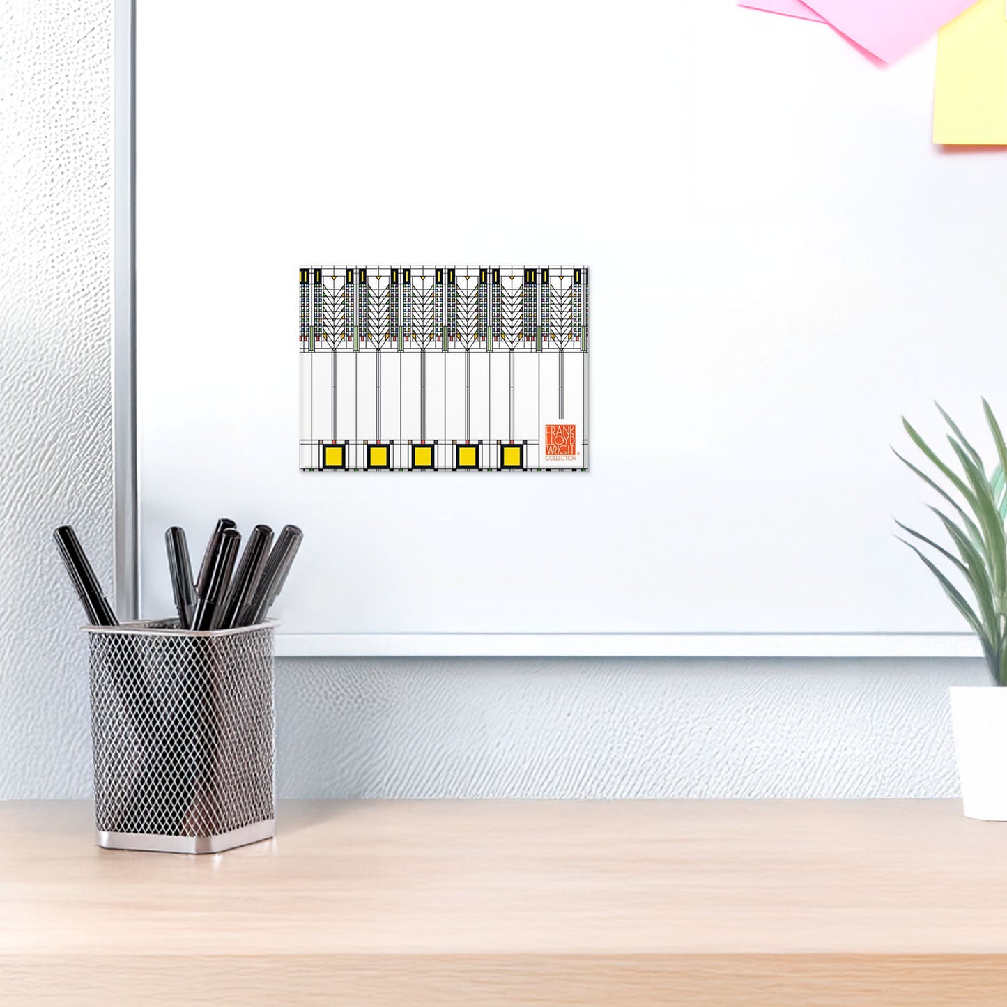 Frank Lloyd Wright's Tree of Life Decorative Magnet Manufactured in the USA 3.5” x 2.5”