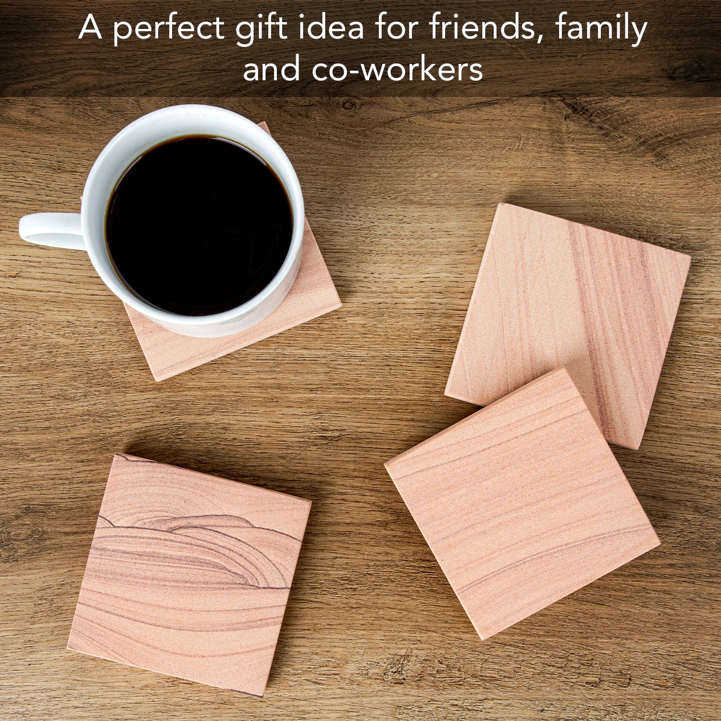 Natural Sandstone - Set of 4 Coasters