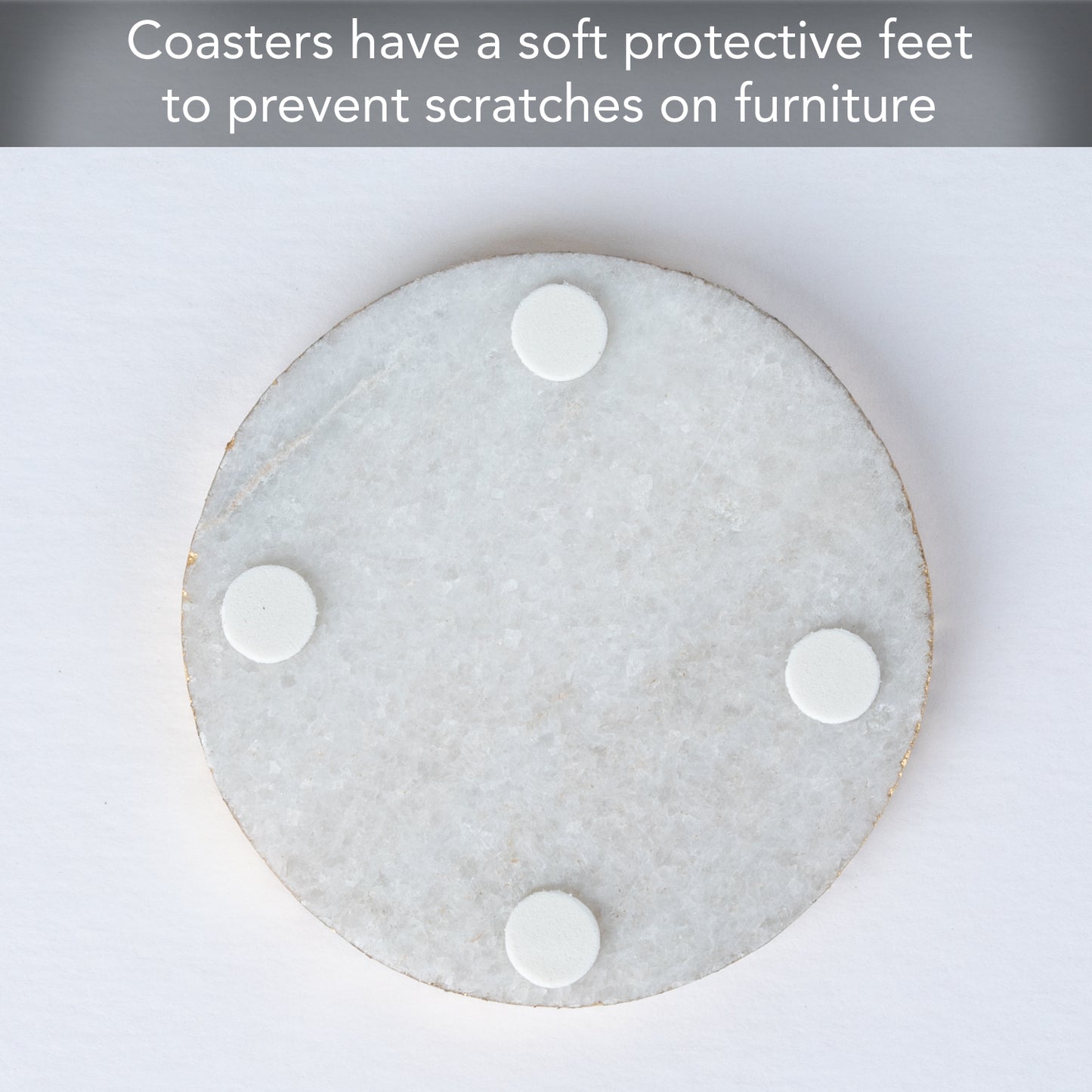 Thirstystone Marble Coasters, 4" x 4" x 1.5", round