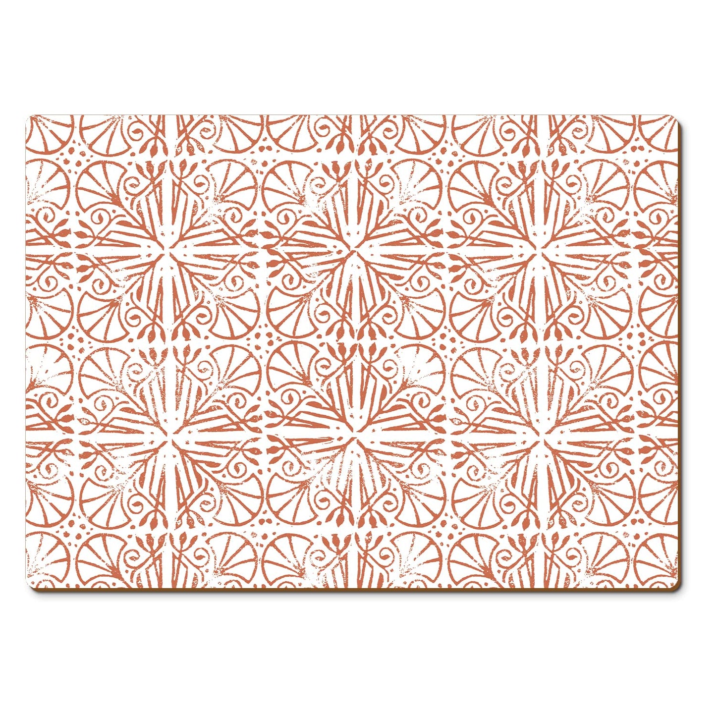 CounterArt Mohave Light Premium Decorative Hardboard Tabletop Placemats 4-Pack Manufactured in The USA Heat Tolerant and Easily Wipes Clean