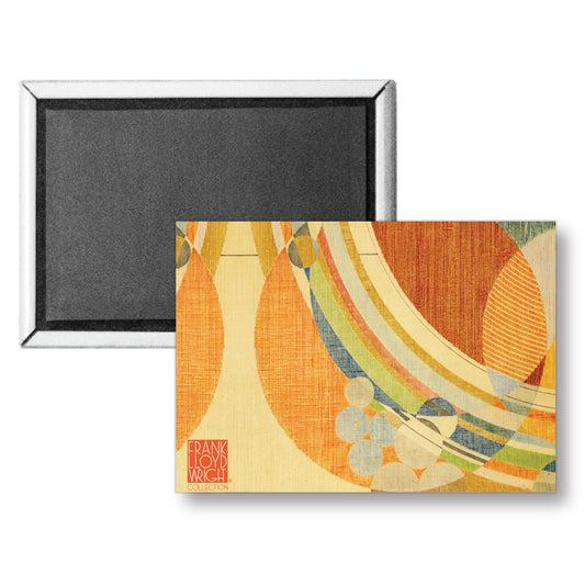 Frank Lloyd Wright's March Balloons Decorative Magnet Manufactured in the USA 3.5” x 2.5”