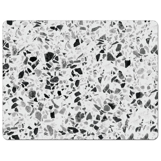 Cut N' Funnel Terrazzo Designer Flexible Plastic Cutting Board Mat 15" x 11.5", Made in the USA, Decorative, Flexible, Easy to Clean