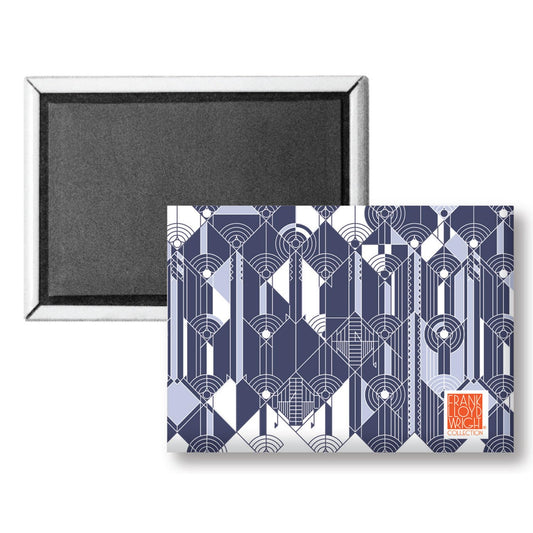 Frank Lloyd Wright's April Showers Decorative Magnet Manufactured in the USA 3.5” x 2.5”