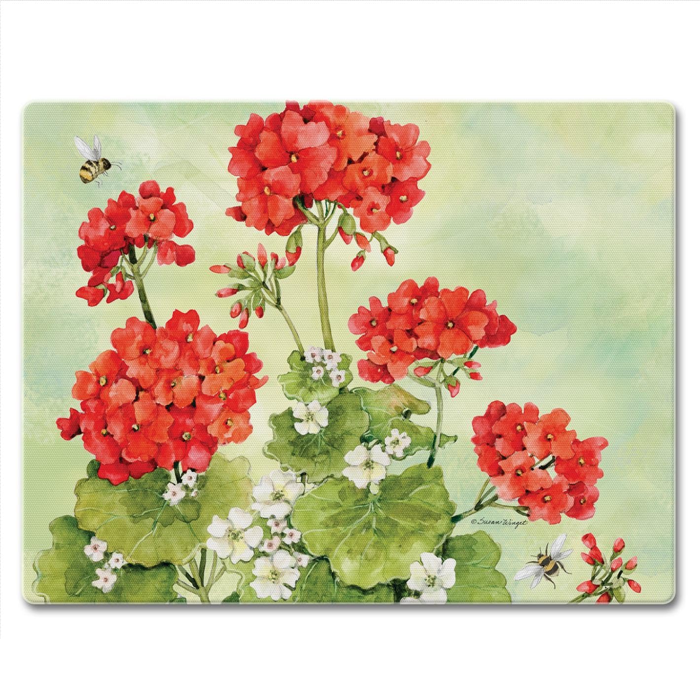 CounterArt Nature's Grace 3mm Tempered Glass Cutting Board 10” x 8” Manufactured in the USA