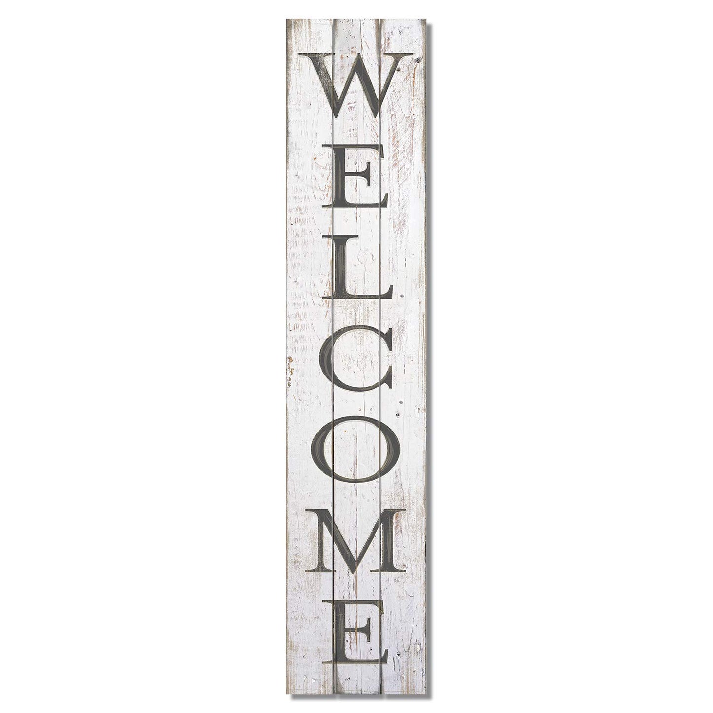 Highland Home "Welcome" Vertical Decorative Indoor/Outdoor Pallet Wood Sign 36" by 7.5" Made in the USA