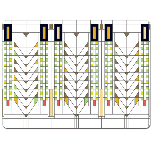 Tree of Life by Frank Lloyd Wright Decorative Hardboard Placemats 4 Pack Manufactured in the USA