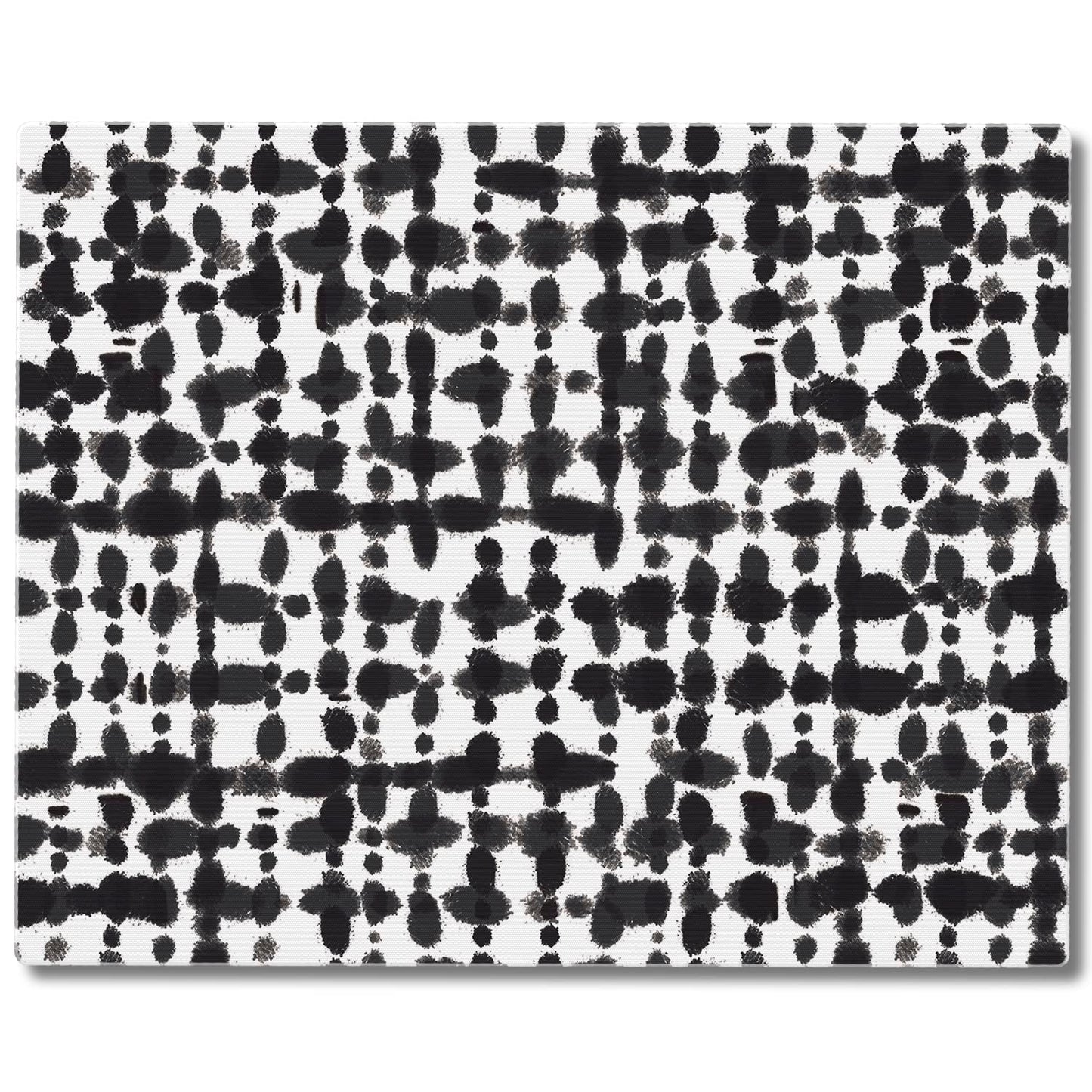 CounterArt Black Spots 3mm Tempered Glass Cutting Board 15” x 12” Manufactured in the USA