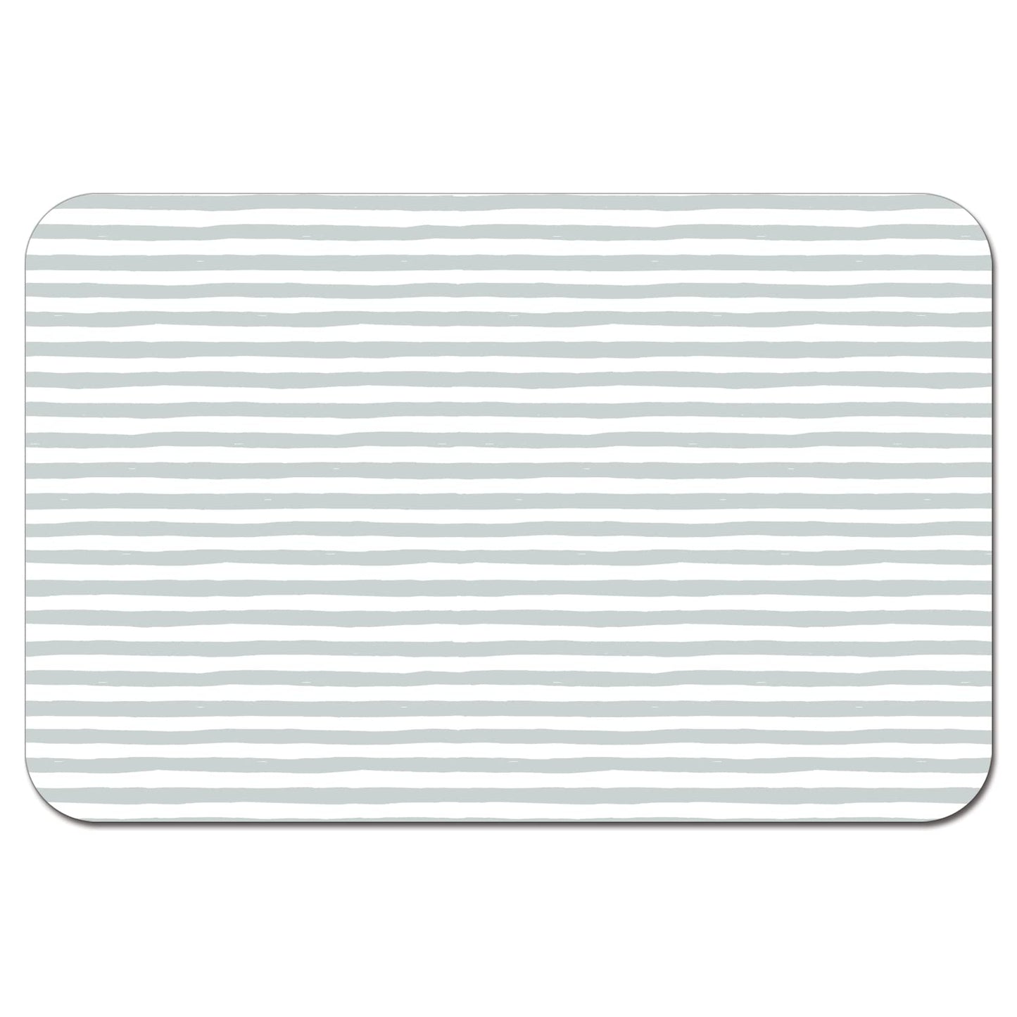 CounterArt Striped Easy Care Waterproof Pet Feeding Mat 17.13” x 11.25” Made in The USA of BPA Free Plastic, Safe for Pets, Protects Floors from Scratches Stains & Spills