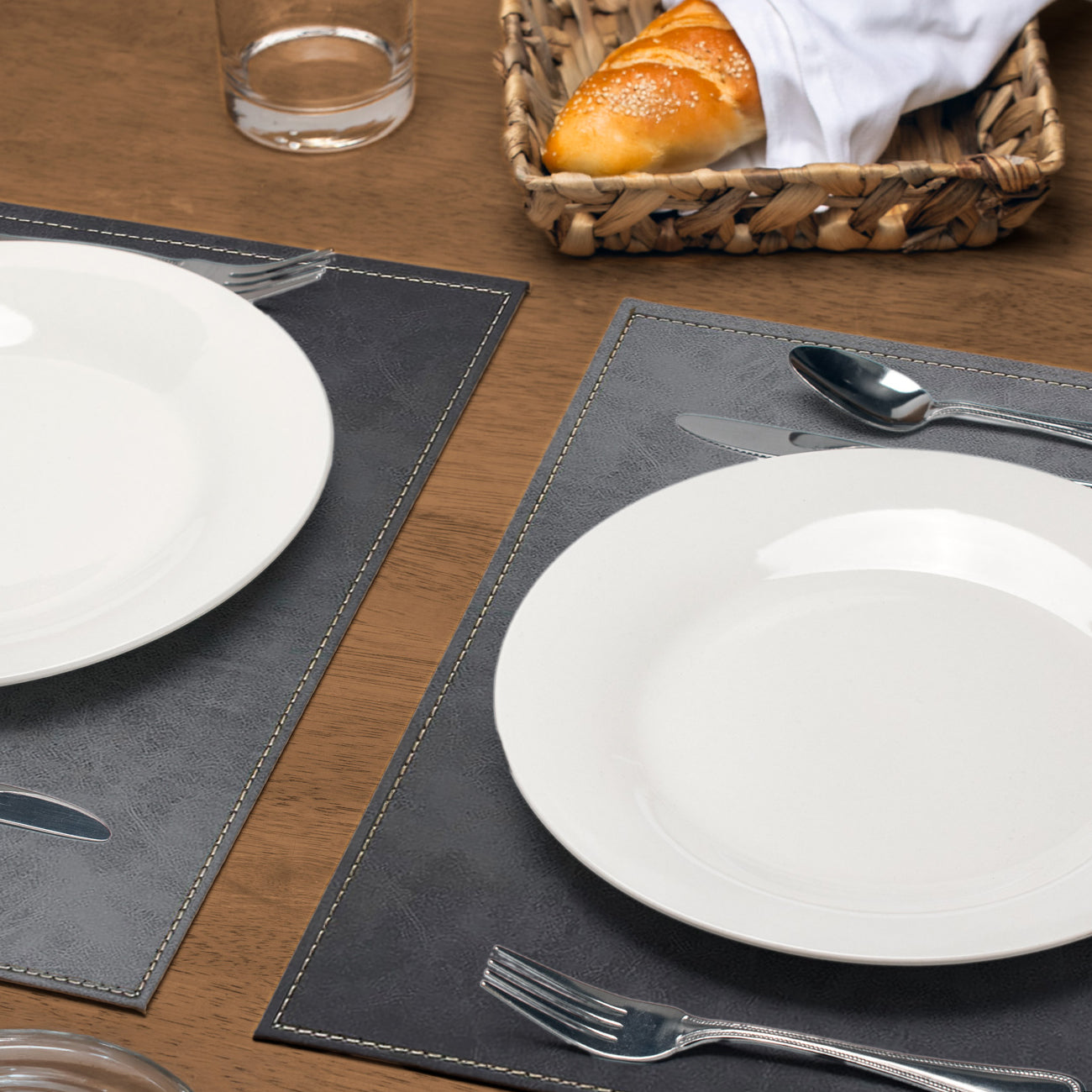 Luxurious Vegan Leather Placemats