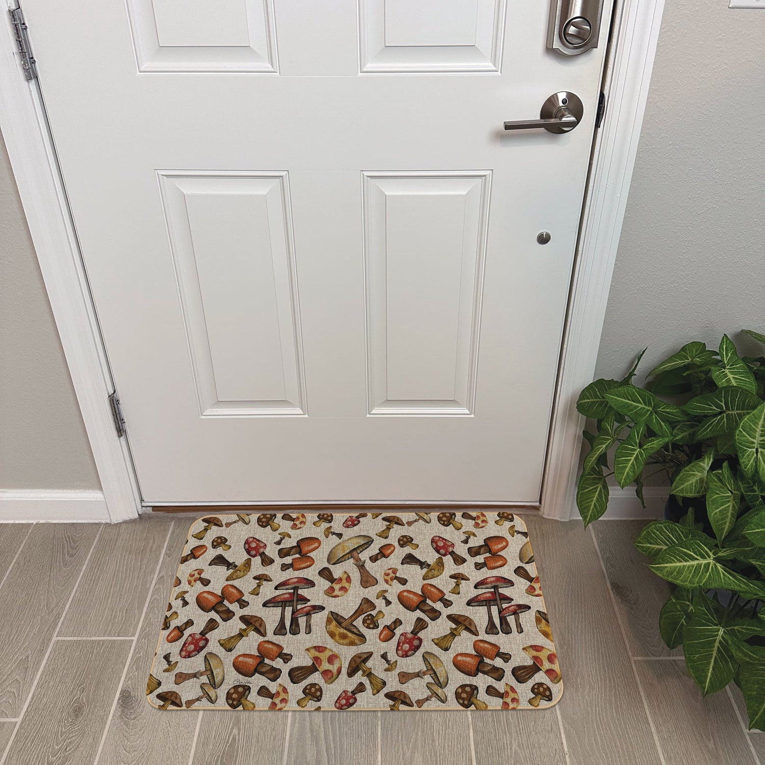 Linen Look Floor Mats